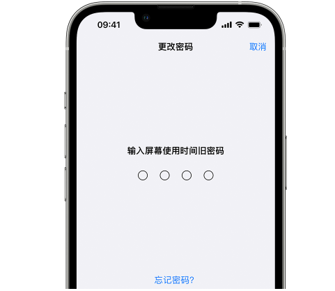 潼南iPhone屏幕维修分享iPhone屏幕使用时间密码忘记了怎么办 