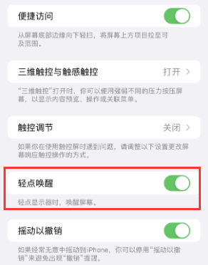 潼南苹果授权维修站分享iPhone轻点无法唤醒怎么办