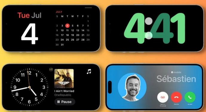 潼南苹果手机维修分享iOS17横屏充电待机显示有什么好处 