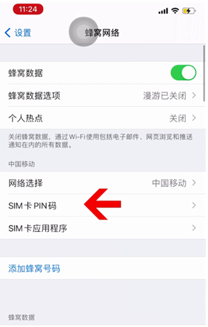 潼南苹果14维修网分享如何给iPhone14的SIM卡设置密码 