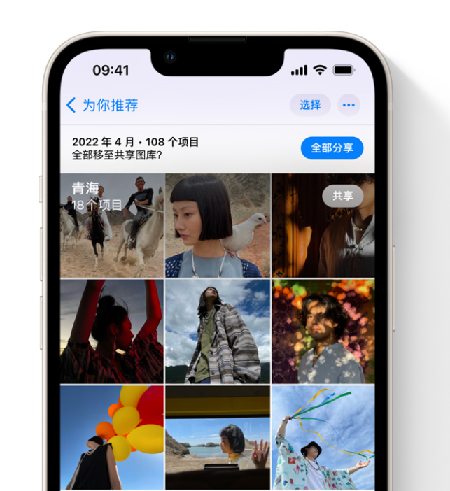 潼南苹果维修网点分享在 iPhone 上使用共享图库 