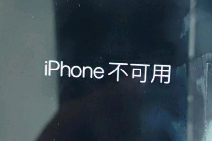 潼南苹果服务网点分享锁屏界面显示“iPhone 不可用”如何解决 