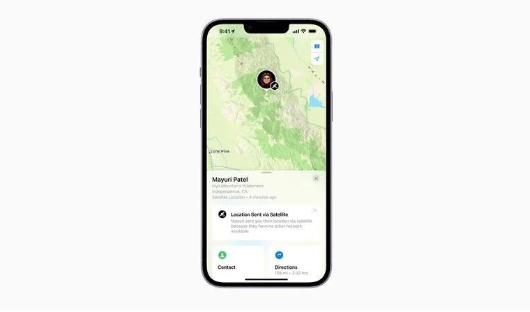 潼南苹果14维修分享iPhone14系列中 FindMy功能通过卫星分享位置方法教程 